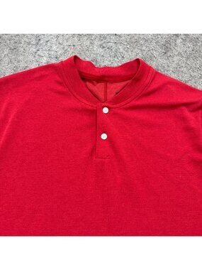 Nike Golf AeroReact TW Polo Shirt Men L Red Performance Nylon Blade Collar